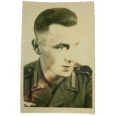 Foto conmemorativa de un soldado alemán, Navidad de 1943
